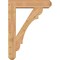 Ekena Millwork Olympic Craftsman Smooth Bracket w/ Offset Brace, Western Red Cedar, 7 1/2"W x 32"D x 44"H BKT0806X32X44OLY04SWR - alternate 3